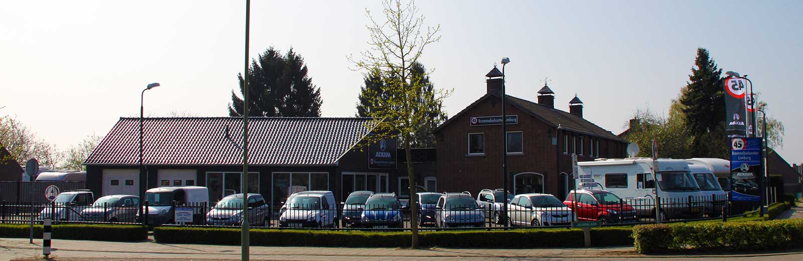 Vooraanzicht locatie Melick Brommobielcenter Limburg